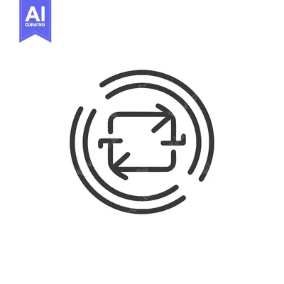 Aset desain premium: Circular Arrow Loop: Continuous Flow, Cycle, and Renewal Symbol