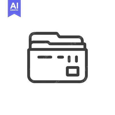 Aset premium populer: Sleek Outline Icon: File Folder with Documents, Modern Design