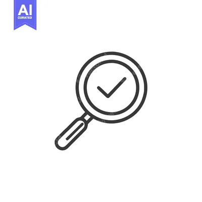 Popular premium asset: Search Check 2 Icon Line Art Icon 10700