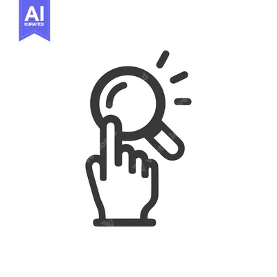 Popular premium asset: Magnifying Glass on Finger: Detailed Search Icon with Rays