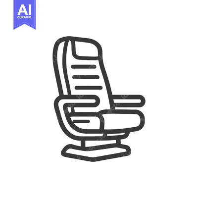 Aset premium populer: Modern Office Chair Icon: Ergonomic Design, Minimalist Style, Bold Out