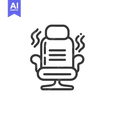 Popular premium asset: Heated Seat Icon: Modern Line Art Symbolizing Comfort and Warmth