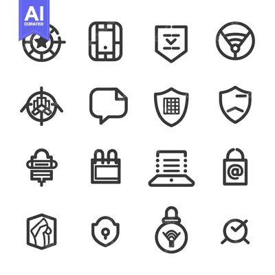 Premium design asset: Security and Protection Icon Set