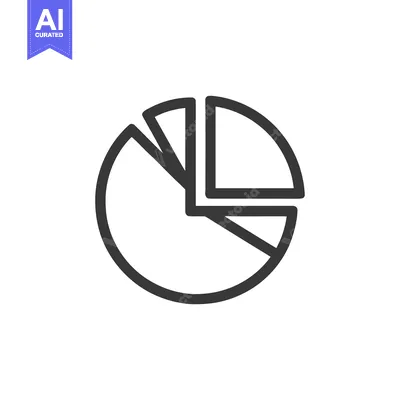 Popular premium asset: Simple Dark Gray Pie Chart Icon on White Background