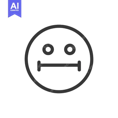 Popular premium asset: Neutral Face Icon: Simple, Minimalist Design with Flat Expression