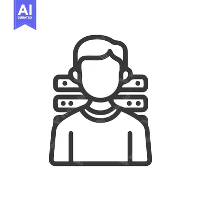 Premium design asset: Server Administrator Icon: Man with Data Servers, IT Professional Outl