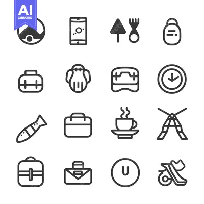 Popular premium asset: Set of 16 Line Icons for Various Purposes