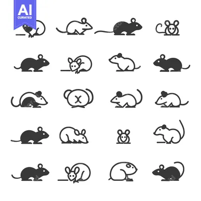 Popular premium asset: Set of 16 Mouse Icons in Different Poses and Styles