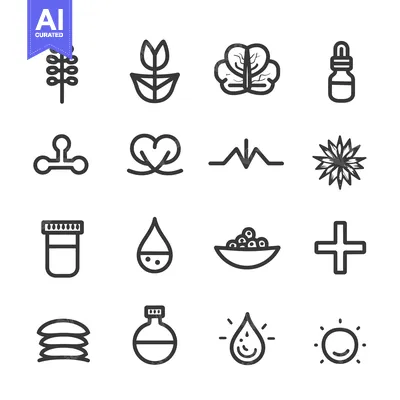 Popular premium asset: Set of 16 Outline Icons for Skincare and Beauty Products