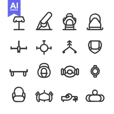 Popular premium asset: Set of 16 Playground Equipment Icons in Line Style