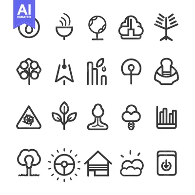 Popular premium asset: Set of 20 Line Icons Related to Nature and Environmental Protection