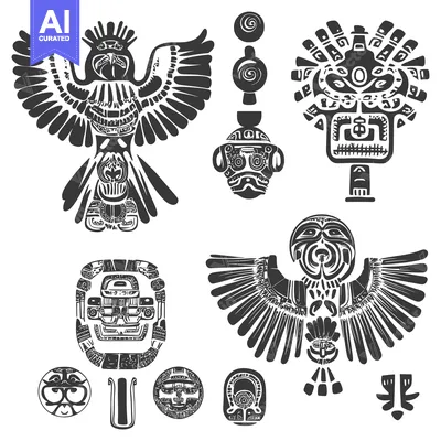 Popular premium asset: Set of Black and White Stylized Animal and Geometric Designs