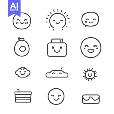 Popular premium asset: Set of Cute Cartoon Icons with Smiling Faces