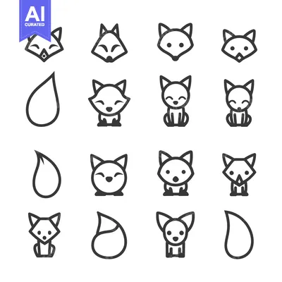 Popular premium asset: Set of Cute Fox Icons in Various Poses and Expressions