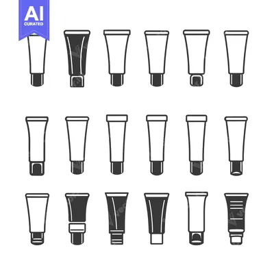 Popular premium asset: Set of different cream or lotion tube icons