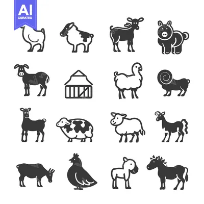 Popular premium asset: Set of Farm Animal Icons
