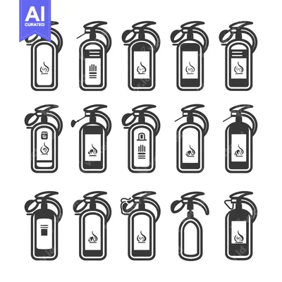 Popular premium asset: Set of Fire Extinguisher Icons in Various Styles