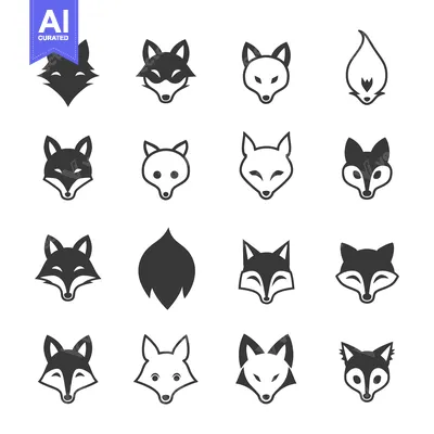 Popular premium asset: Set of Fox Head Icons in Various Styles