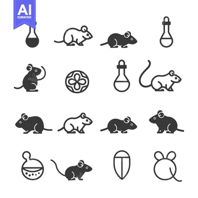 Popular premium asset: Set of Lab Mouse Icons for Research and Experimentation