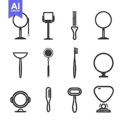 Set of  Mirrors and  Hygiene Accessories