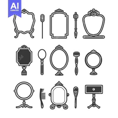 Aset premium populer: Set of Ornate Hand Mirrors and Accessories