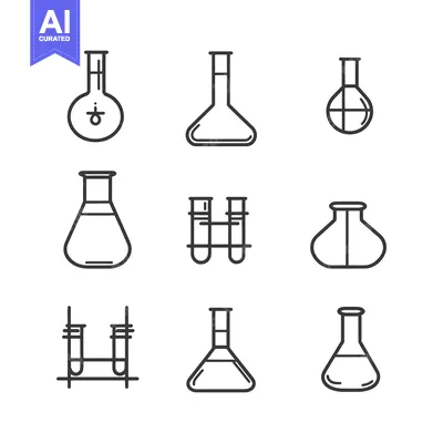 Popular premium asset: Set of Simple Line Icons for Laboratory Equipment