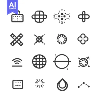 Popular premium asset: Set of Sixteen Simple Geometric Shapes and Symbols
