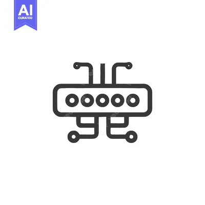 Aset premium populer: Minimalist Password Security Icon: Digital Protection Concept with Cir