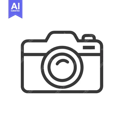 Aset premium populer: Minimalist Camera Icon: Bold Outline, Modern Design, Photography Symbo