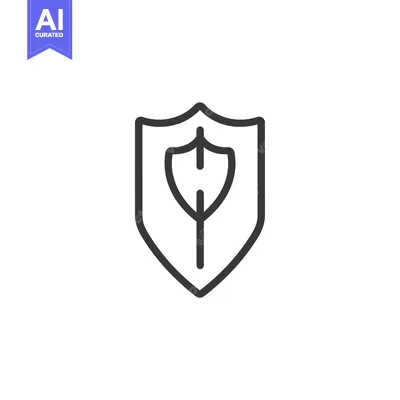 Aset premium populer: Shield Icon with a Smaller Shield Inside