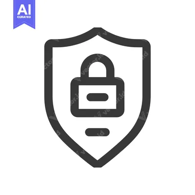 Aset premium populer: Shield with a Locked Padlock Icon