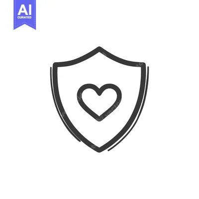 Popular premium asset: Heart Shield Icon: Symbol of Love, Protection, and Security in Minimal