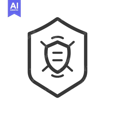 Aset premium populer: Shield with three lines and two curved lines inside, surrounded by ano