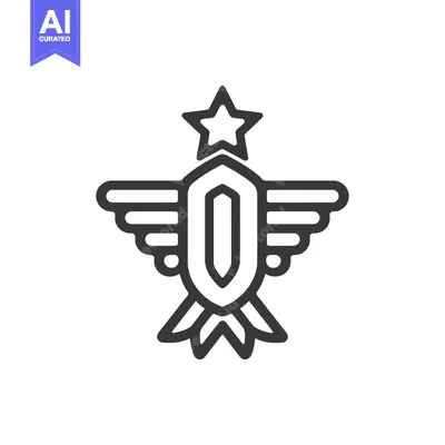 Shield with Wings, Star, and Ribbon