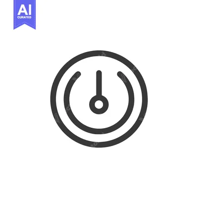 Premium design asset: Minimalist Timer Icon: Dark Gray Circle with Central Pointer on White