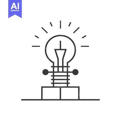 Aset premium populer: Shining Lightbulb on Platform with Glowing Rays