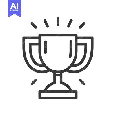 Shining Trophy With Double Handles and Base