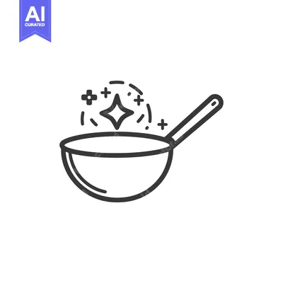 Shiny Clean Cooking Pan with Handle