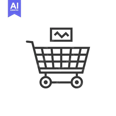 Aset premium populer: Shopping Cart with Envelope and Zigzag Line Icon