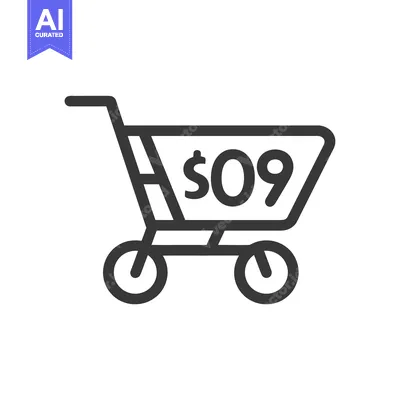 Popular premium asset: Shopping Cart with Price Tag of $09