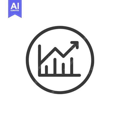 Aset premium populer: Rising Graph Icon in Circle: Business Growth and Success Symbol