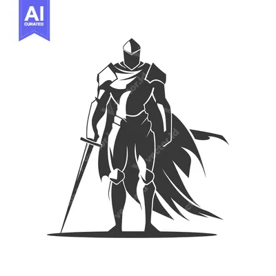 Popular premium asset: Silhouetted Knight Standing with Sword and Cape