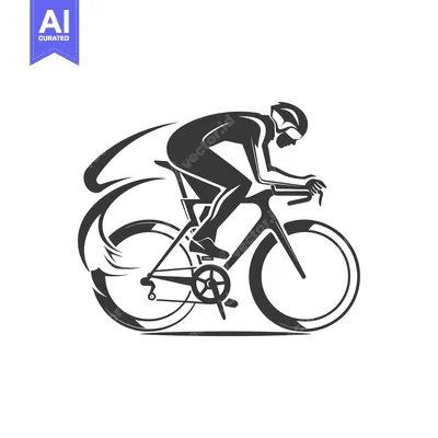 Aset premium populer: Silhouette of a Cyclist in Motion on a Road Bike