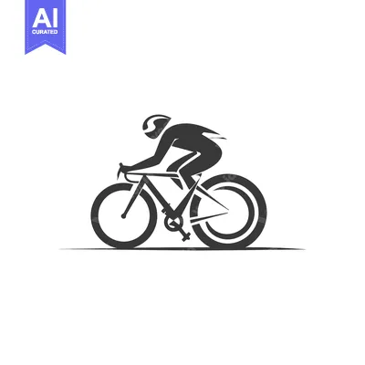 Silhouette of a Cyclist Riding a Bicycle