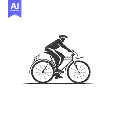 Aset premium populer: Silhouette of a Cyclist Riding a Bicycle