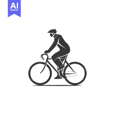 Aset premium populer: Silhouette of a Cyclist Riding a Bicycle