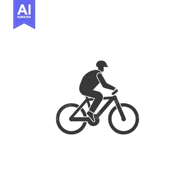 Popular premium asset: Silhouette of a Cyclist Riding a Bicycle