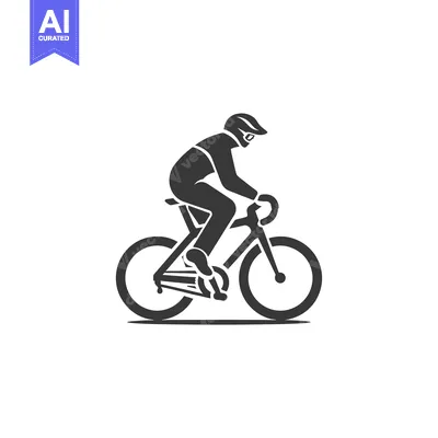 Popular premium asset: Silhouette of a Cyclist Riding a Bicycle
