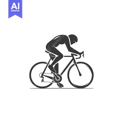 Silhouette of a Cyclist Riding a Bicycle