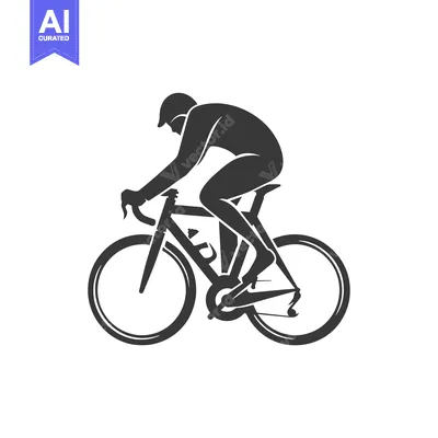 Aset premium populer: Silhouette of a Cyclist Riding a Road Bike
